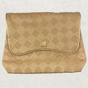 Vintage 1970s Givenchy 4G Monogram Cosmetic Bag / Clutch
